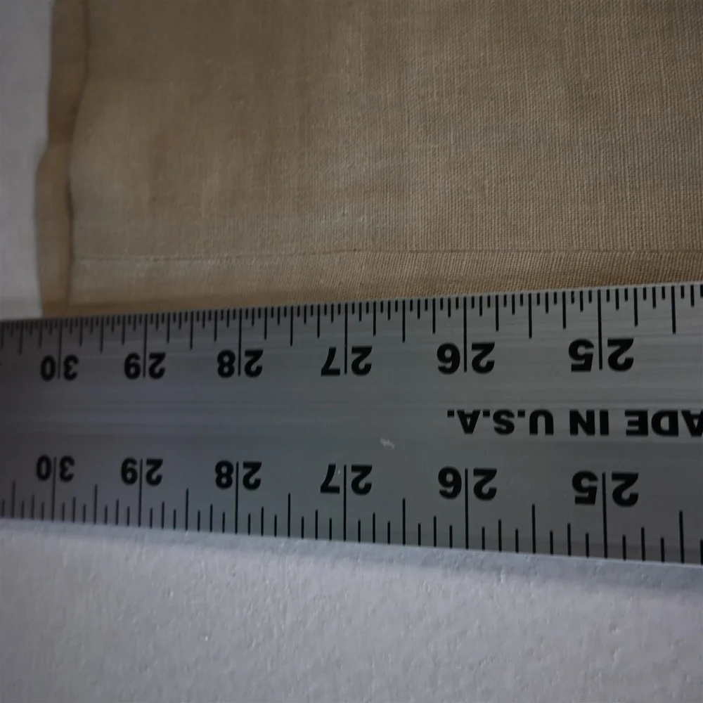 Pronto Uomo 36x30 Beige Khaki 100%‎ Linen Flat Front Straight Mens Pants